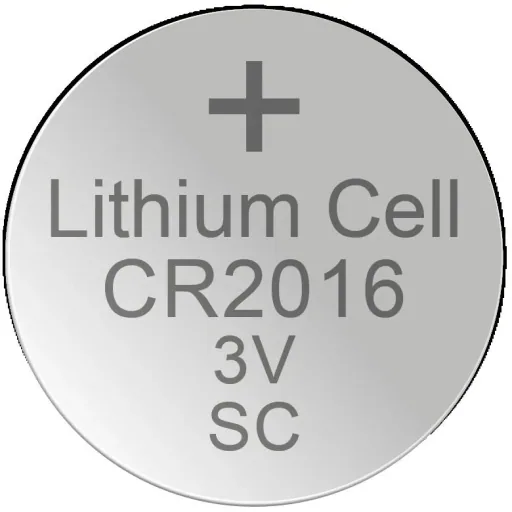 Lithium button cell CR2016, 3 Volt - 5 pieces