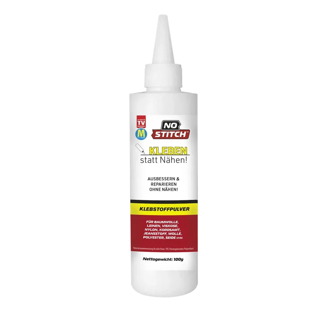 No Stitch: Glue instead of sewing! Set including 100 g adhesive powder