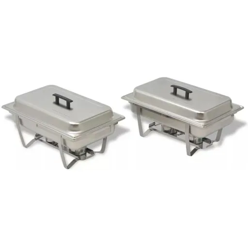 2-piece stainless steel chafing dish set