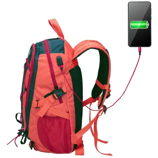 Sports and leisure backpack 25L red