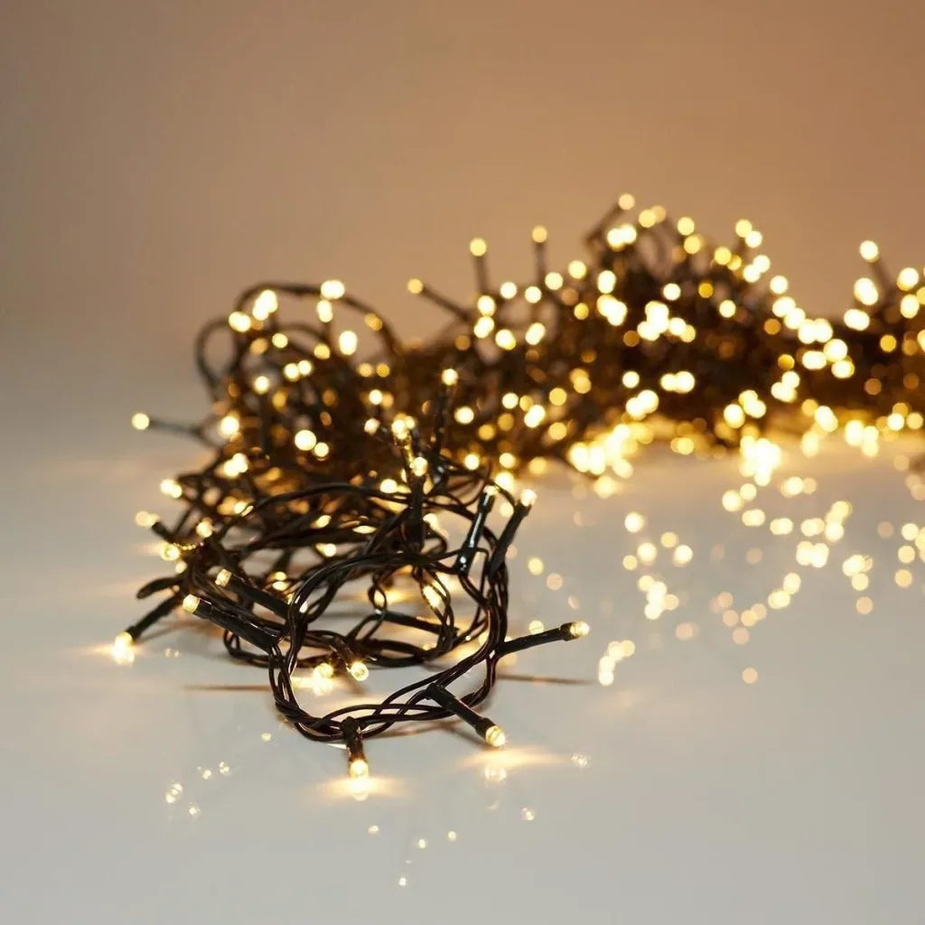 Christmas lights Snakelight 1000 LED - 40 meters - warm white - Microcluster