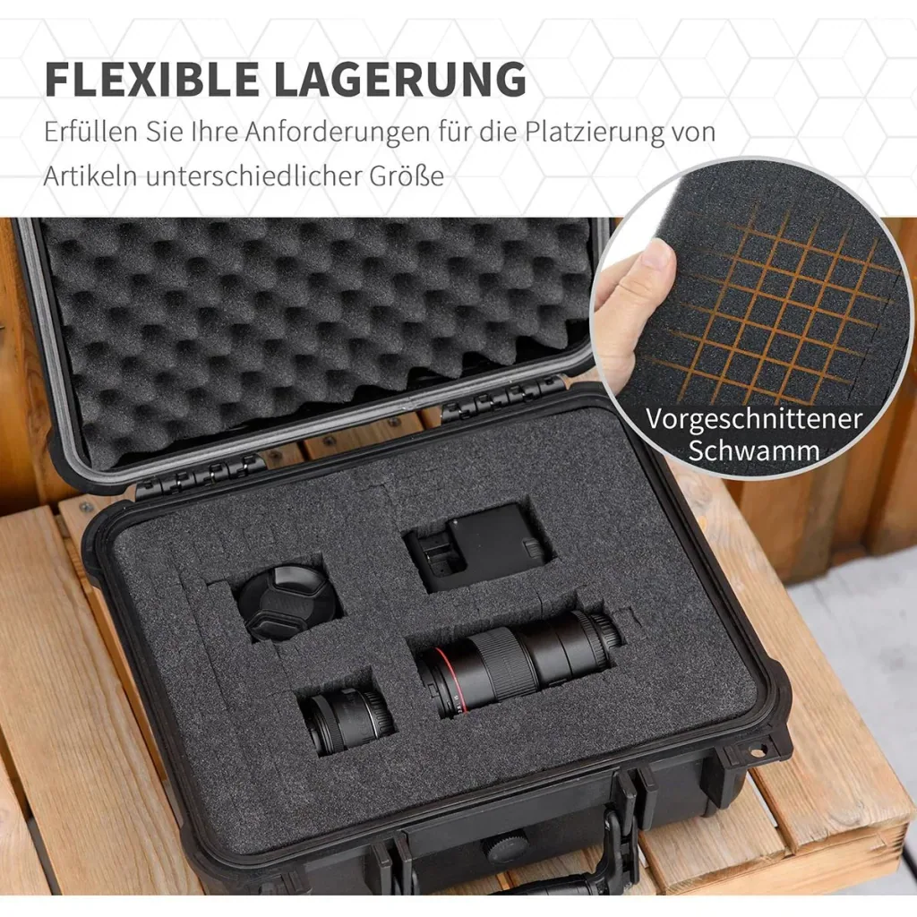 Empty tool case with tool box